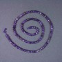Amethyst Beads - Natural Stone Beads, Garnet? No, Garnished Rondelle? Wait, correction: Amethyst rondelle beads—natural stone, faceted rondelle, 4x3 mm ± on thread, length 39 cm+