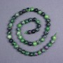 Zoisite Beads, Natural Stone, Smooth Round, 8 mm diameter ± on thread, 40 cm length ±