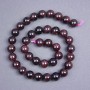 Garnet Beads Natural Stone Smooth Sphere, 10 mm diameter ± on thread, length 39 in ±