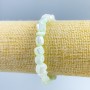 Bracelet Turquoise mother-of-pearl holographic beads, mint, oval cabochons 8x6mm ±, length 18cm (stretch)