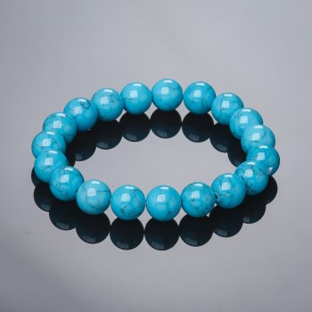 Elastic Bracelet Turquoise (pressed) 10mm