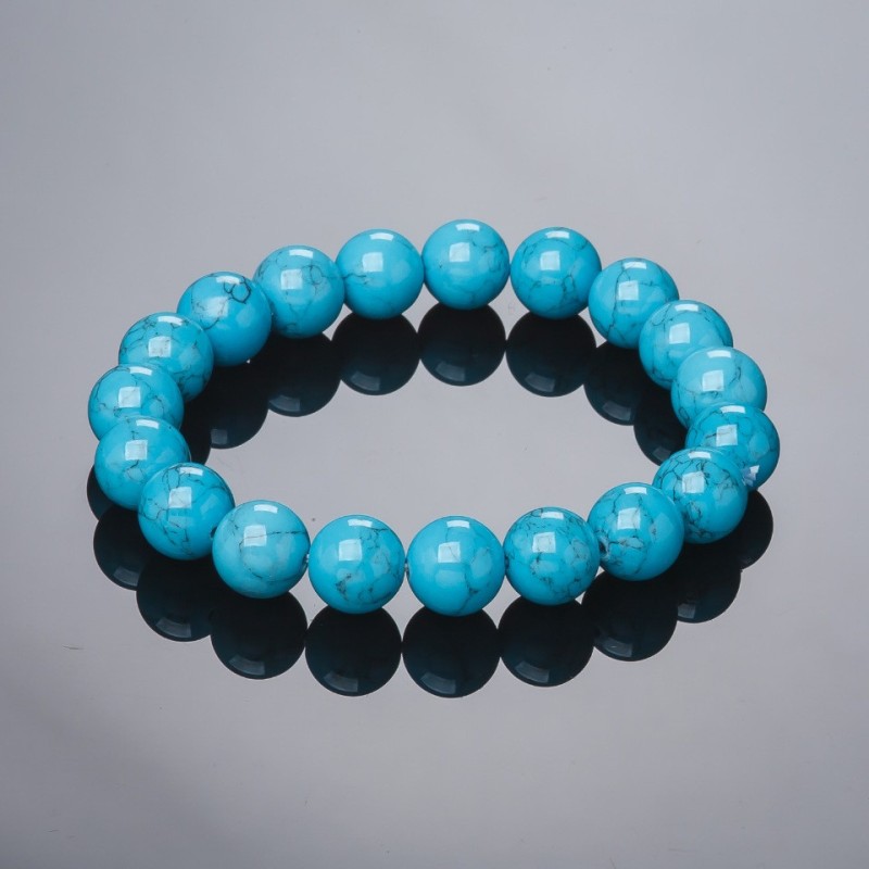 Elastic Bracelet Turquoise (pressed) 10mm