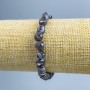 Bracelet, Brown Mother-of-P pearl faceted beads, 8x6 mm, stretchy, 18 cm