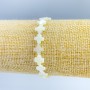 Bracelet with Mother-of-Pearl Crosses, diameter 8x8x3mm each, length 18cm (stretch)