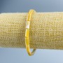 Bracelet with Beige Mother-of-P pearl cylinder beads, 4.5×10 mm diameter, length 18 cm (stretch)