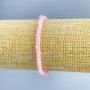 Bracelet Mother of Pearl - toned light pink discs, diameter 4×2 mm ±, length 18 cm (stretch)