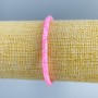 Bracelet with Pink- toned Mother-of-Pearl, disc beads 4x2 mm, length 18 cm (stretch)