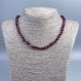 Tourmaline Rubellite Beads Natural Stone Smooth Round Bead, diameter 6.5mm, length 48cm