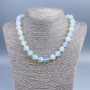 Moonstone Necklace with Smooth Round Beads, 12mm diameter, length 45 cm ±