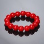 Elastic Bracelet Coral (pressed) 12mm