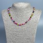 Necklace Assorted Faceted Beads, 6mm diameter ±, length 49cm ±