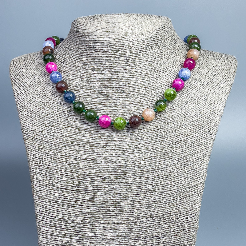 Assorted Beads - Smooth Sphere, diameter 10mm±, length 48cm ±