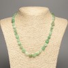 Necklace of Chrysoprase natural stone, faceted beads, diameter 6x7mm, length 48 cm +