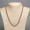 Natural Phosphosiderite Bead Necklace, faceted rondelle, 4x5 mm, length 48 cm +
