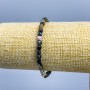 Tourmaline Bracelet, natural stone, faceted cube, 4×4 mm, diameter 4×4 mm, length 18 cm (stretch)