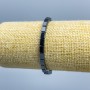 Hematite Bracelet Rectangle Shape, 6x4 mm diameter +-, length 18 cm (stretch)
