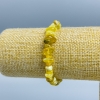 Yellow Agate Beaded Bracelet, Stretch 18 cm (elastic)