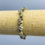 Jasper Bracelet Dalmatian Chip, 5x3-14x5 mm (±), length 18 cm (stretch)