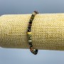 Tourmaline Natural Stone Beaded Bracelet, Rondelle Cut, 5x3mm, Stretch, 18cm