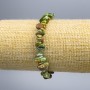 Bracelet Green Jasper Chip, diameter 7x3mm +-, length 18cm (stretch)