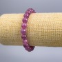 Tourmaline Roebelite Bracelet Natural Stone Smooth Beads, 8.5 mm diameter, 18 cm length (stretcher)