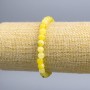 Bracelet Tonovaniv quartz Hair Quartz smooth beads, diameter 6.5 mm±, length 18 cm (stretch)