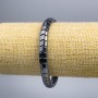 Hematite Zigzag Bracelet, diameter 5.5x7.5x5 mm±, length 18 cm (stretch)