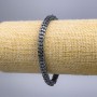 Hematite Flower Bracelet, diameter 6×3 mm ±, length 18 cm (stretch)