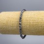 Hematite Bracelet 'Skull', diameter 5x6x5 mm ±, length 18 cm (stretch)