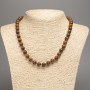 Jasper Bead Necklace Wooden Smooth Ball, diameter 8.5mm, length 48cm