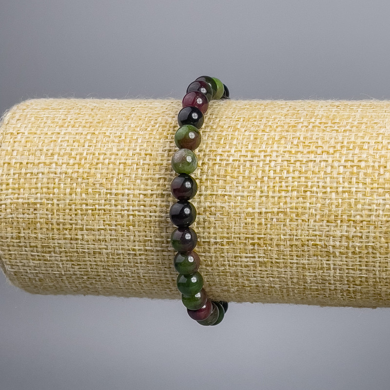 Zoisite Bead Bracelet (stick) Smooth Balls, diameter 6+-mm, length 18cm stretch