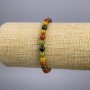 Bracelet "Jasper" multicolor (individually sold) smooth bead, diameter 6+-mm, length 18cm stretch