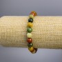 Bracelet "Jasper" multicolor (single) smooth bead, diameter 8+-mm, length 18 cm stretch