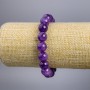 Sugilite Bracelet (single) Smooth Bead, 10+-mm diameter, 18cm length Stretch