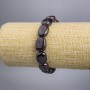 Garnet Bead Bracelet, faceted, diameter 11x15+-mm, length 18 cm stretch
