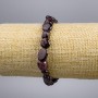 Garnet Bead Bracelet, faceted, diameter 9×10+-mm, length 18 cm, stretch