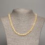 Citrine Bead Necklace smooth rounds, diameter 6.5 mm±, length 48 cm±