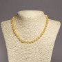 Citrine Necklace Bead, Smooth Round 6mm ±, 45cm</s