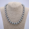 Terahertz Beads Smooth Round 12mm Diameter Necklace 45cm +