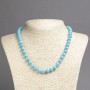 Necklaces "Turquoise" (single) smooth bead, diameter 8mm, length 45cm+