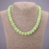 Onyx Bead Necklace Smooth Rondelle, 12x9mm (±) Bead Diameter, 45cm Length