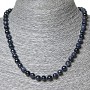 Beads Aventurine (synthetic) Blue Sand Cairo Night, faceted ball 8mm, length 45cm
