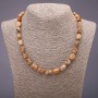 Landscape Jasper Beads, tumbled, 8×10 mm ±, length 48 cm