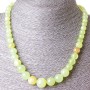Onyx Bead Necklace, Graduated 6–14 mm Beads, 47 cm Length, No Clasp