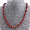Necklaces Aventurine (synthetic) "Golden Sand", 8mm round beads, 50cm+ length