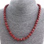 Necklaces Aventurine (synthetic) "Golden Sand", 8mm round beads, 50cm+ length