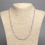 Kunzite Necklace natural stone faceted bead, diameter 4.5+ mm, length 51 cm+