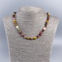 Jasper Beads Mukait Hematite Faceted, 7×8 mm diameter, necklace length 48 cm