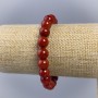 Bracelet Rusty Coral (piece) smooth bead, diameter 10mm±, length 18cm±