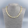 Natural Citrine Necklace Cylindrical Beads, 6x9mm diameter, length 48cm